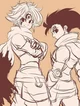 Zeldris y Meliodas 
