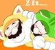 Cat Mario and Luigi