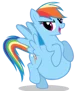 Fat Rainbow dash