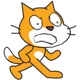 Angry scratch cat