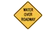 Water on roadway