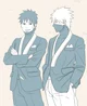 Yamato and Kakashi 