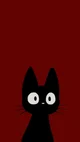 gato con fondo rojo