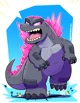 Pink baby Godzilla