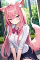 Tsundere fox girl