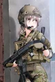 Enemy solider girl