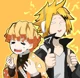 Kaminari y Zenitsu 