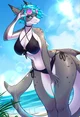 feminine shark furry