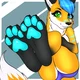 Female  furry feet