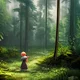 Kid in the forest