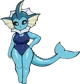 Sexualized Vaporeon