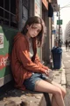 Homeless girl