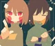 Chara and frisk