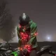 biker under the tree