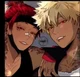 Kirishima and Bakugo