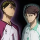 Oikawa and Ushijima