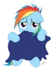 Scared Filly Rainbow