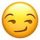 Smirk emoji 
