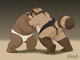 Furry sumo wrestling