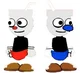Cuphead and Mugman