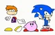 rayman kirby sonic