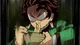 Tanjiro eating udon