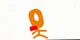 Orange stick figure