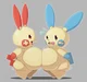 Plusle and Minun