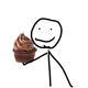 Cupcake stickfigure