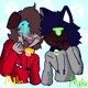 Neko and puppy bfs