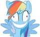 Rainbow dash loca