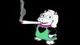 Ralsei with a blunt