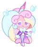 Cream unicorn cookie