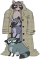 Racoon In Trenchcoat
