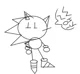 old sonic sketch