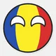 Romania country ball