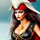 sexy pirate woman  