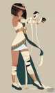 Egyptian mummy girl