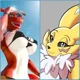 Renamon and Guilmon