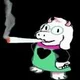 Ralsei smoking