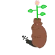 Flowerpot Chomik