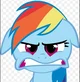 Angry Rainbow Dash