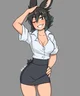 Bunny office Lady