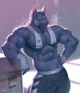 Buff furry male