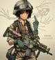 A girl marine 