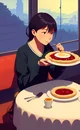 anime pie lovin girl