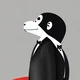 Monkey in suit