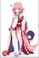 Yae miko and Smol Ei