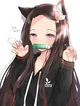 cat Nezuko 