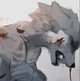 Hurt wolf